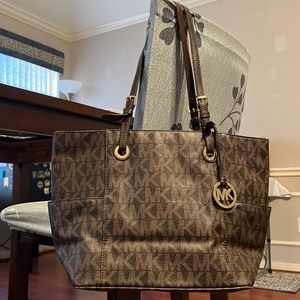 Michael Kors Canvas Logo Tote